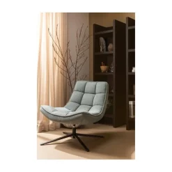 WOOOD Fauteuils|Maudi Draaifauteuil Blauw