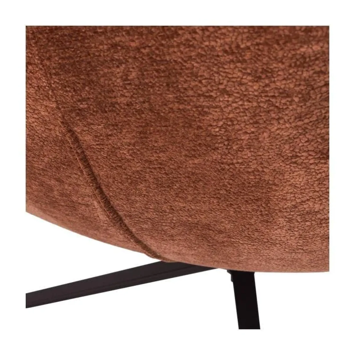 WOOOD Fauteuils|Maudi Draaifauteuil Chenille Bruin