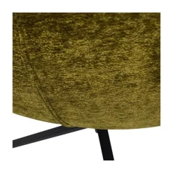 WOOOD Fauteuils|Maudi Draaifauteuil Chenille Groen