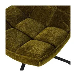 WOOOD Fauteuils|Maudi Draaifauteuil Chenille Groen