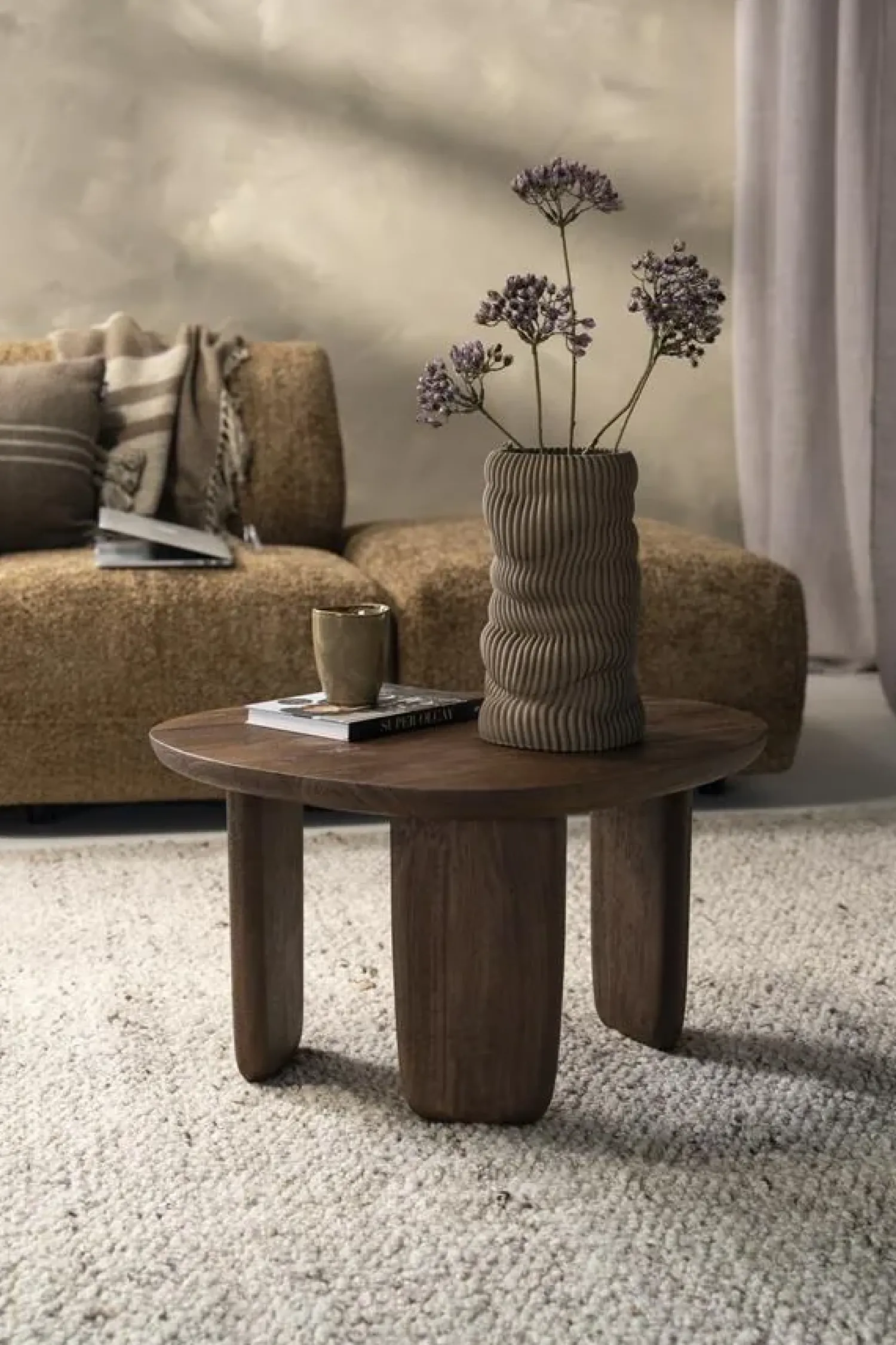 Eleonora Salontafels|Maud Salontafel Bruin mangohout 65cm