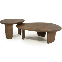 Eleonora Salontafels|Maud Salontafel Bruin mangohout 65cm