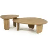 Eleonora Salontafels|Maud Salontafel Naturel mangohout 65cm