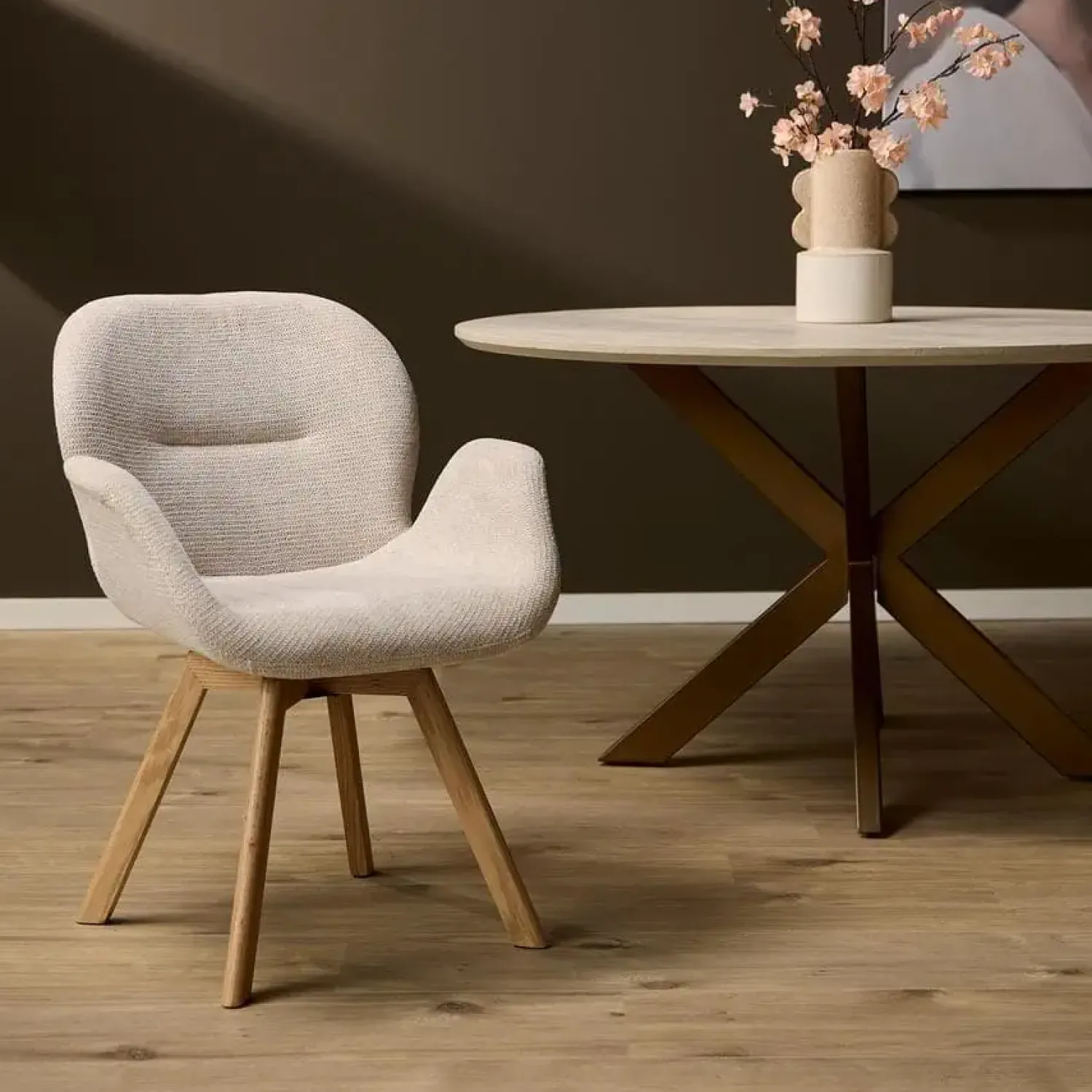 Furndea Eetkamerstoelen|Maxim Eetkamerstoel Beige