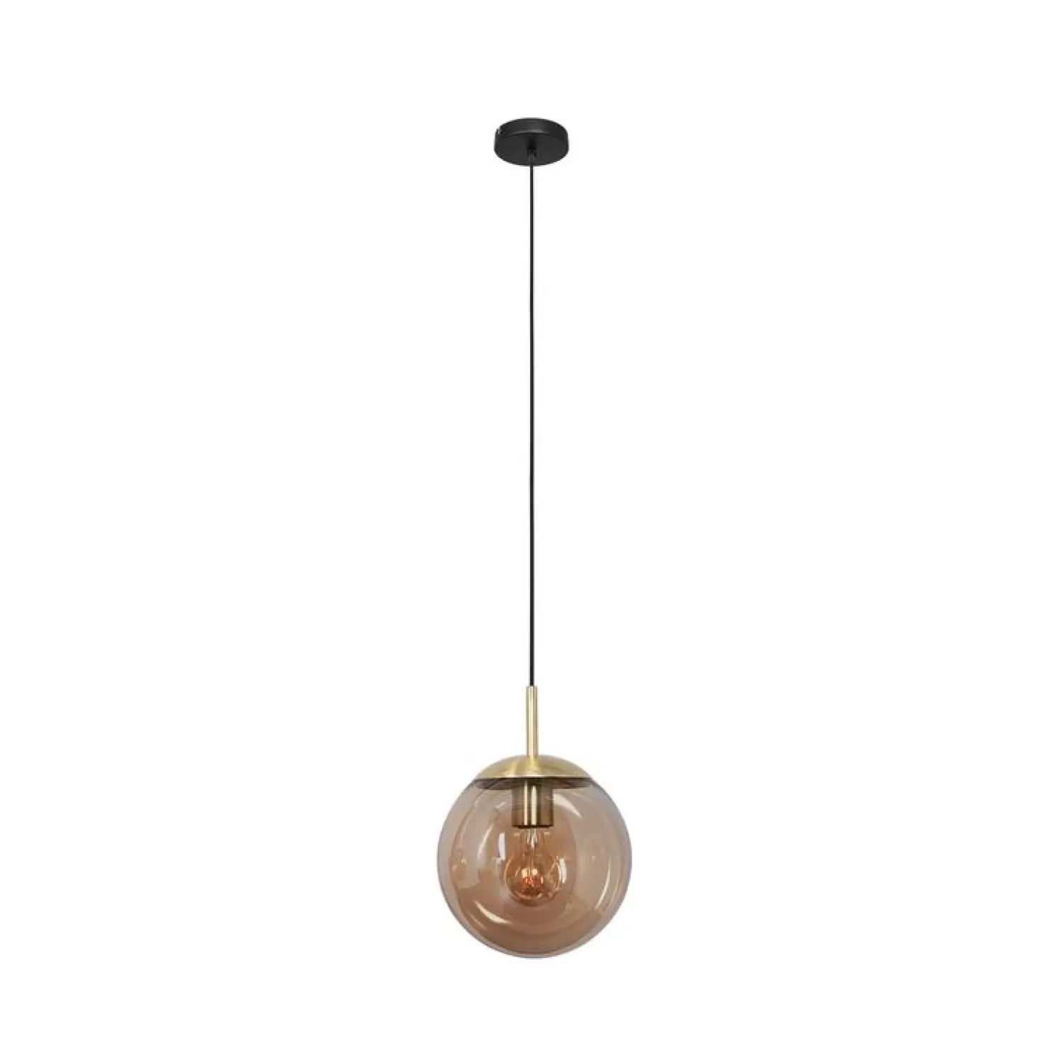 Steinmex Hanglampen|Glazen Hanglamp|Maya 1-lichts Hanglamp 30cm Amber