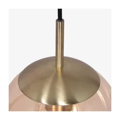 Steinmex Hanglampen|Glazen Hanglamp|Maya 1-lichts Hanglamp 20cm Amber