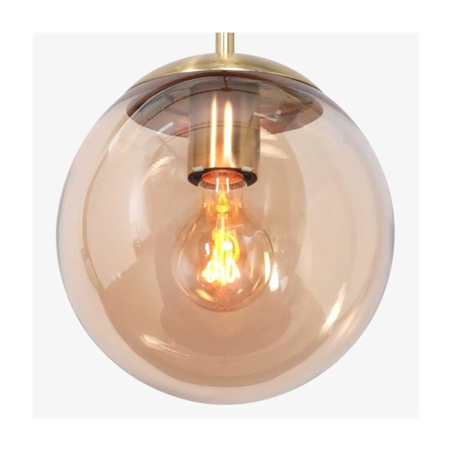 Steinmex Hanglampen|Glazen Hanglamp|Maya 1-lichts Hanglamp 20cm Amber