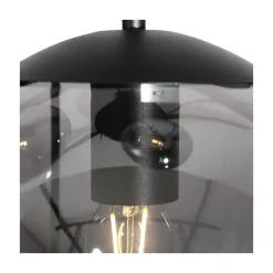 Steinmex Hanglampen|Glazen Hanglamp|Maya 5-lichts Hanglamp Getrapt Smoke