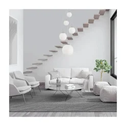 Steinmex Hanglampen|Glazen Hanglamp|Maya 5-lichts Hanglamp Getrapt Opaal wit