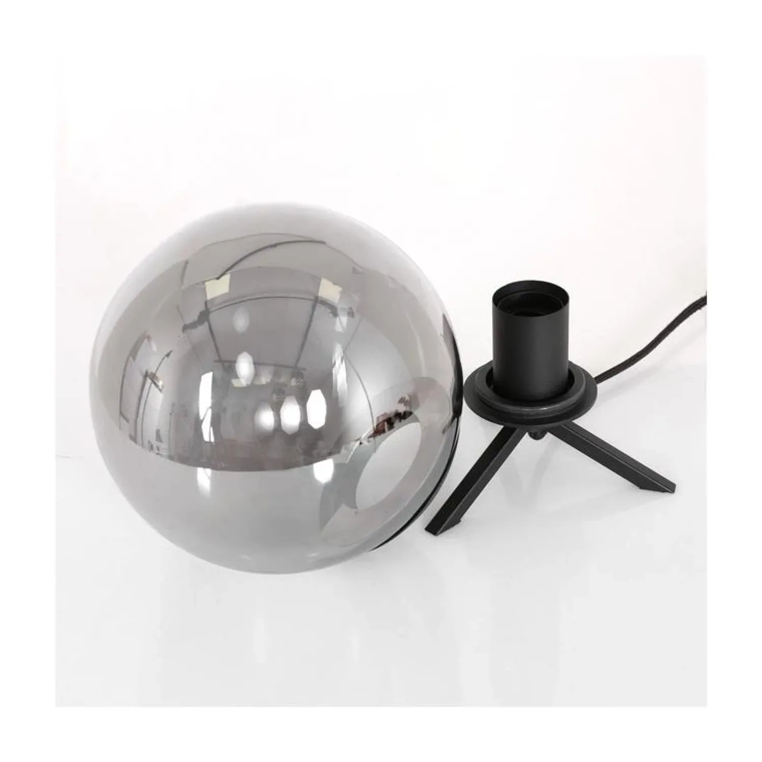 Steinmex Tafellampen|Maya 1-lichts Tafellamp 20cm Smoke