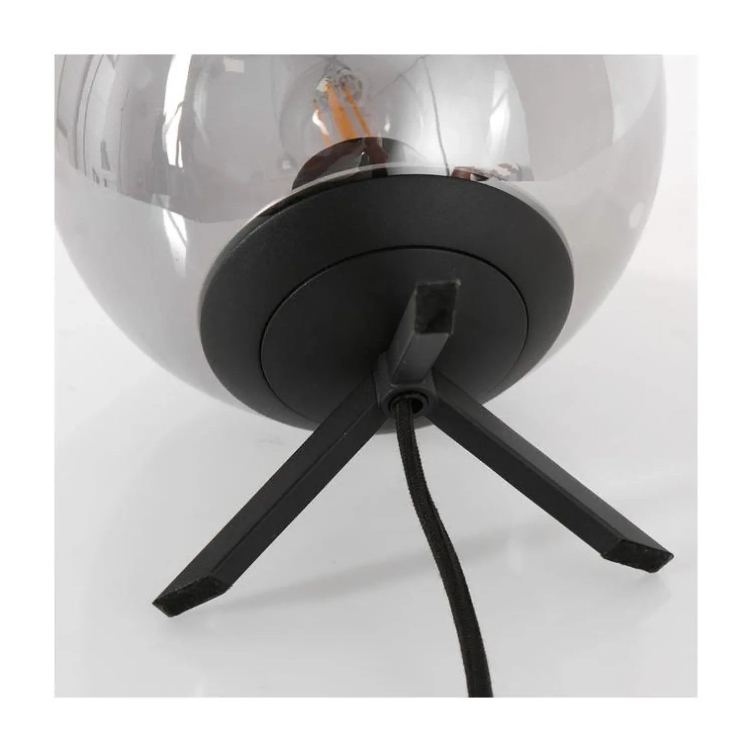 Steinmex Tafellampen|Maya 1-lichts Tafellamp 20cm Smoke