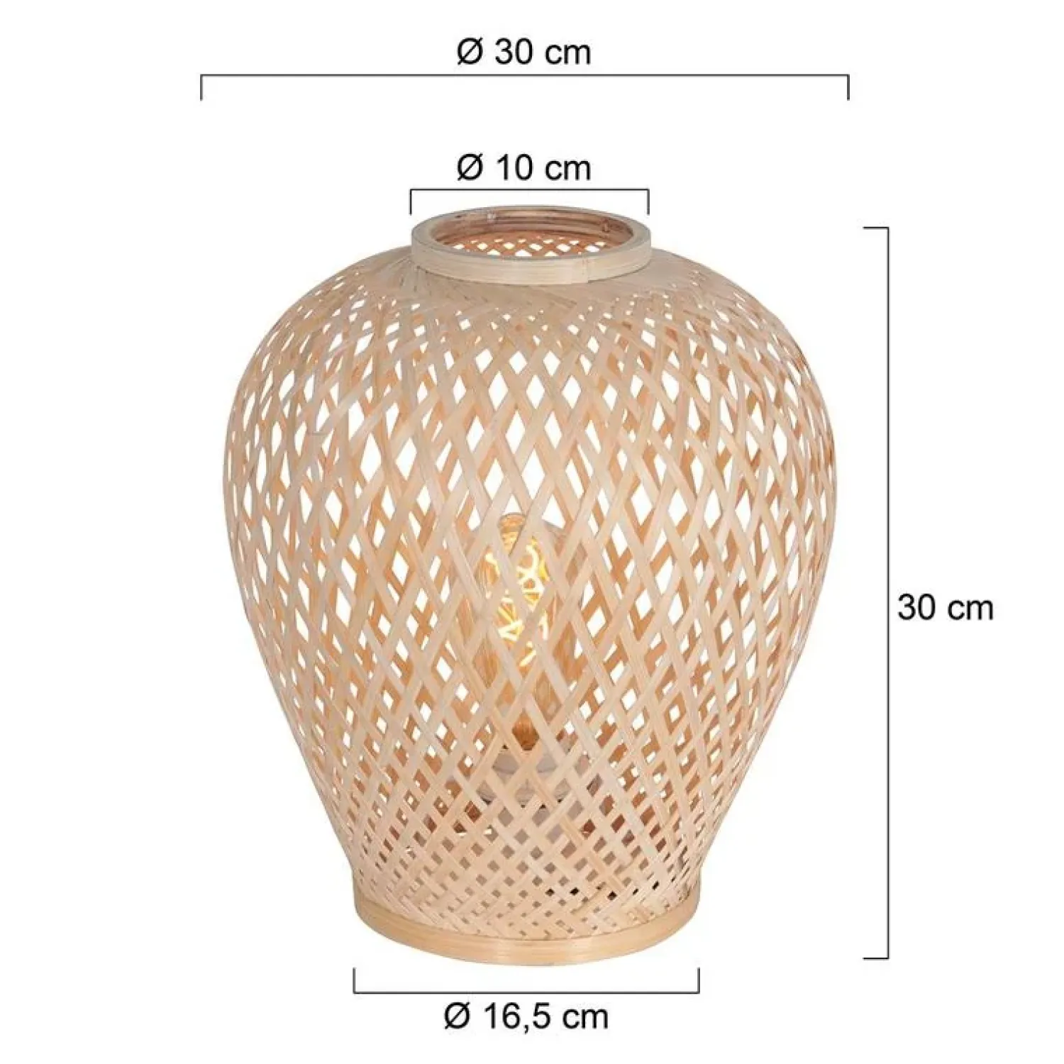Steinmex Tafellampen|Maze 1-lichts Tafellamp licht hout