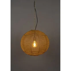 Dutchbone Hanglampen|Meezan 1-lichts Hanglamp Goud 50cm