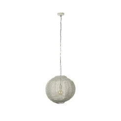 Dutchbone Hanglampen|Meezan 1-lichts Hanglamp Grijs 50cm