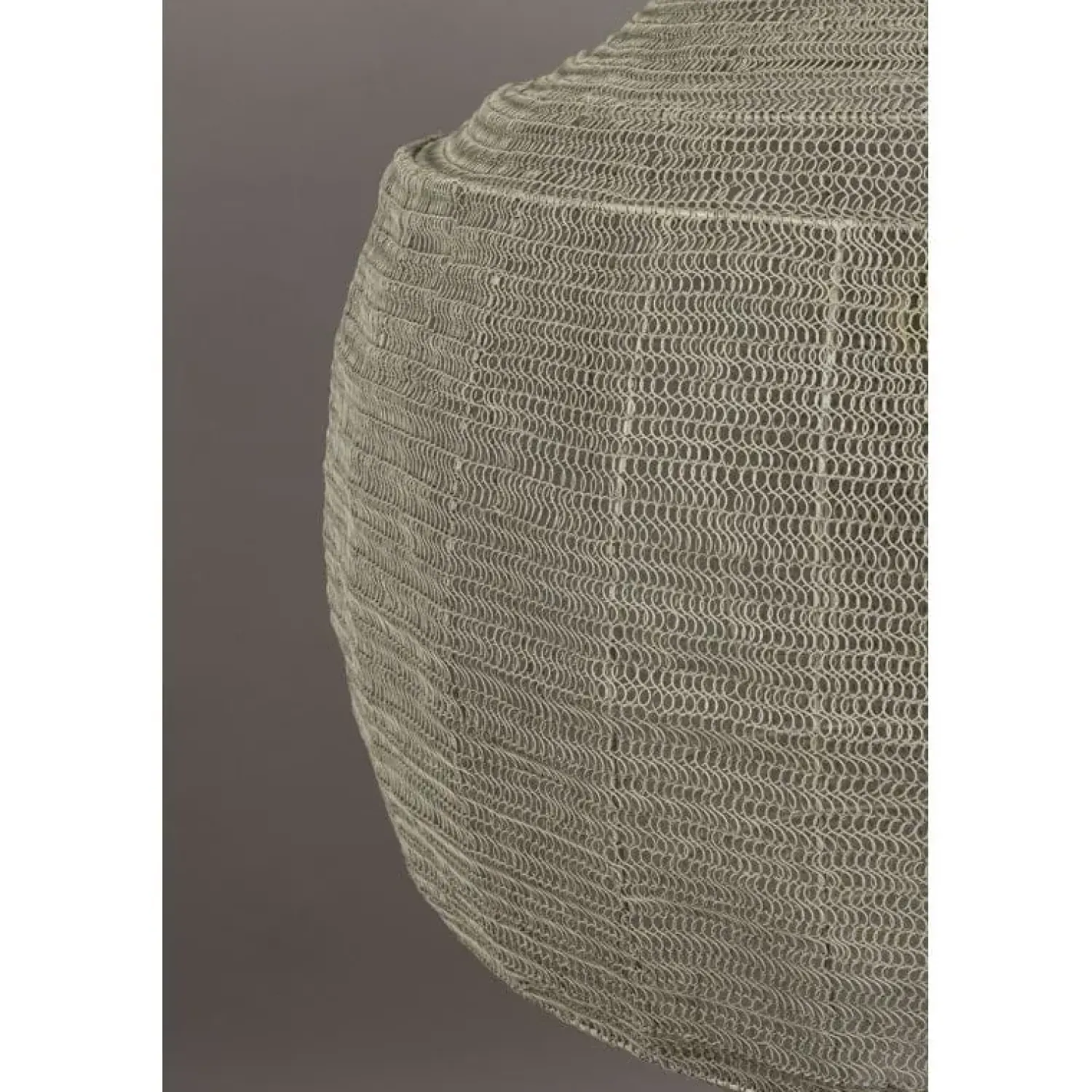 Dutchbone Hanglampen|Meezan 1-lichts Hanglamp Grijs 70cm