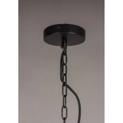 Dutchbone Hanglampen|Meezan 1-lichts Hanglamp Zwart 70cm