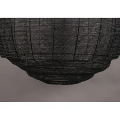 Dutchbone Hanglampen|Meezan 1-lichts Hanglamp Zwart 70cm