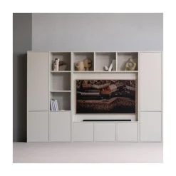 WOOOD Vakkenkasten|Industriele Kasten|Meggy Cinewall grenen dust 160 cm