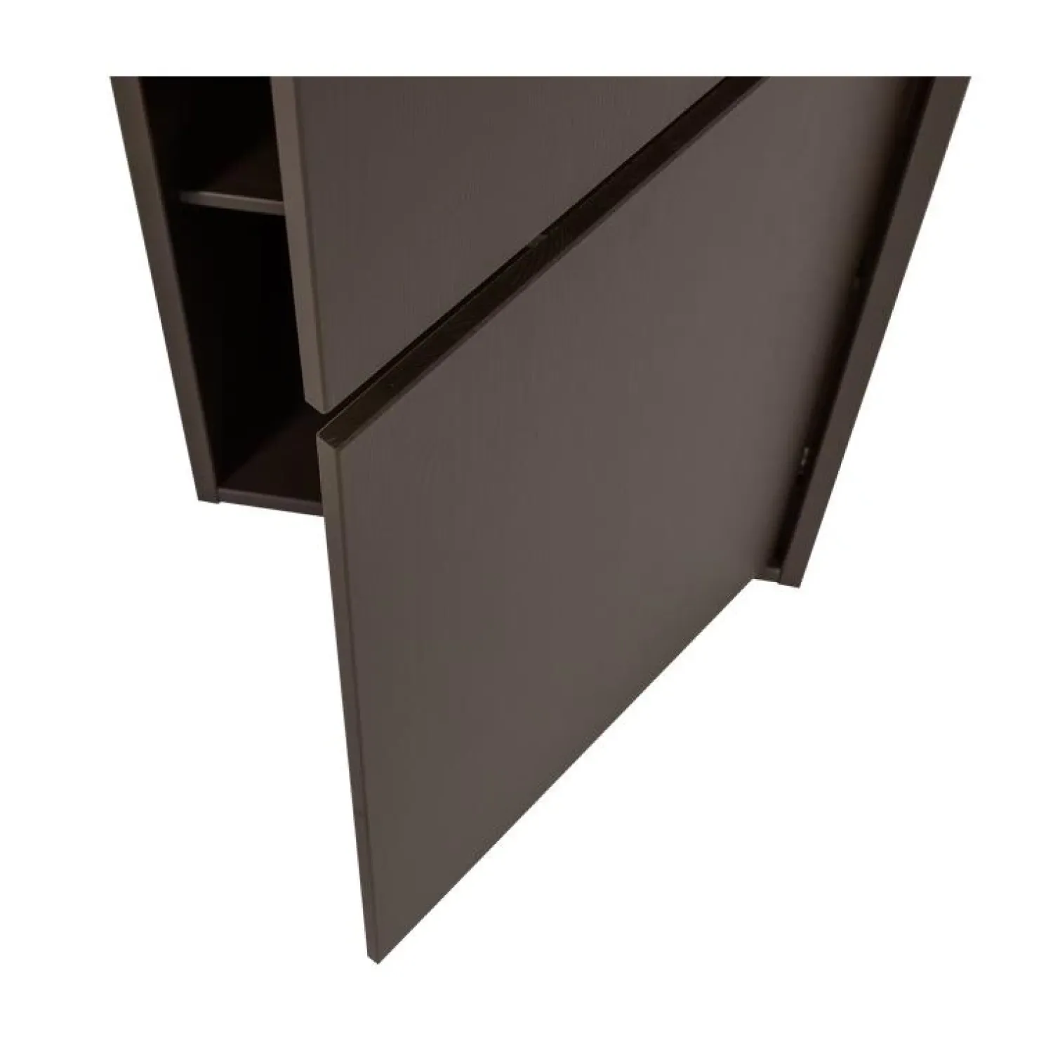 WOOOD Wandkasten|Industriele Kasten|Meggy Wandkast Smal Grenen Middenbruin 55cm