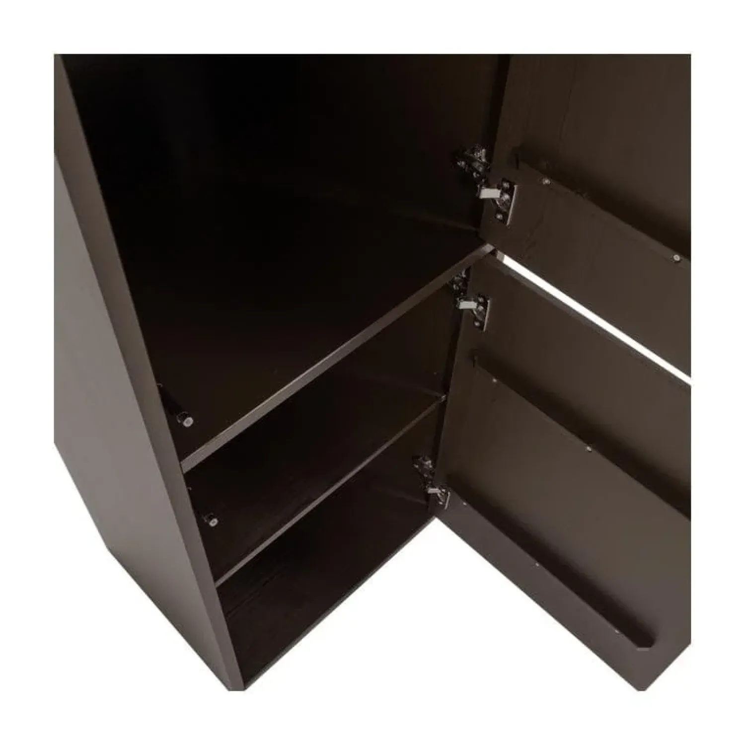 WOOOD Wandkasten|Industriele Kasten|Meggy Wandkast Smal Grenen Middenbruin 55cm
