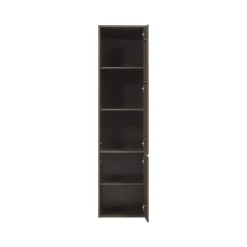 WOOOD Wandkasten|Industriele Kasten|Meggy Wandkast Smal Grenen Middenbruin 55cm