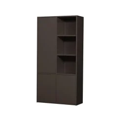WOOOD Wandkasten|Industriele Kasten|Merel Opbergkast Dennenhout Middenbruin 100cm