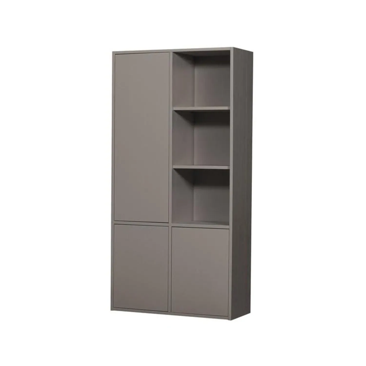 WOOOD Wandkasten|Industriele Kasten|Merel Opbergkast Dennenhout Warmgrijs 100cm