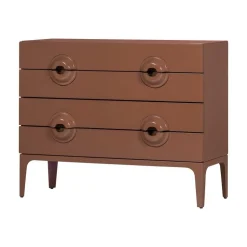 WOOOD Ladenkasten|Industriele Kasten|Merge Ladekast Eucalyptushout Oudroze 110cm