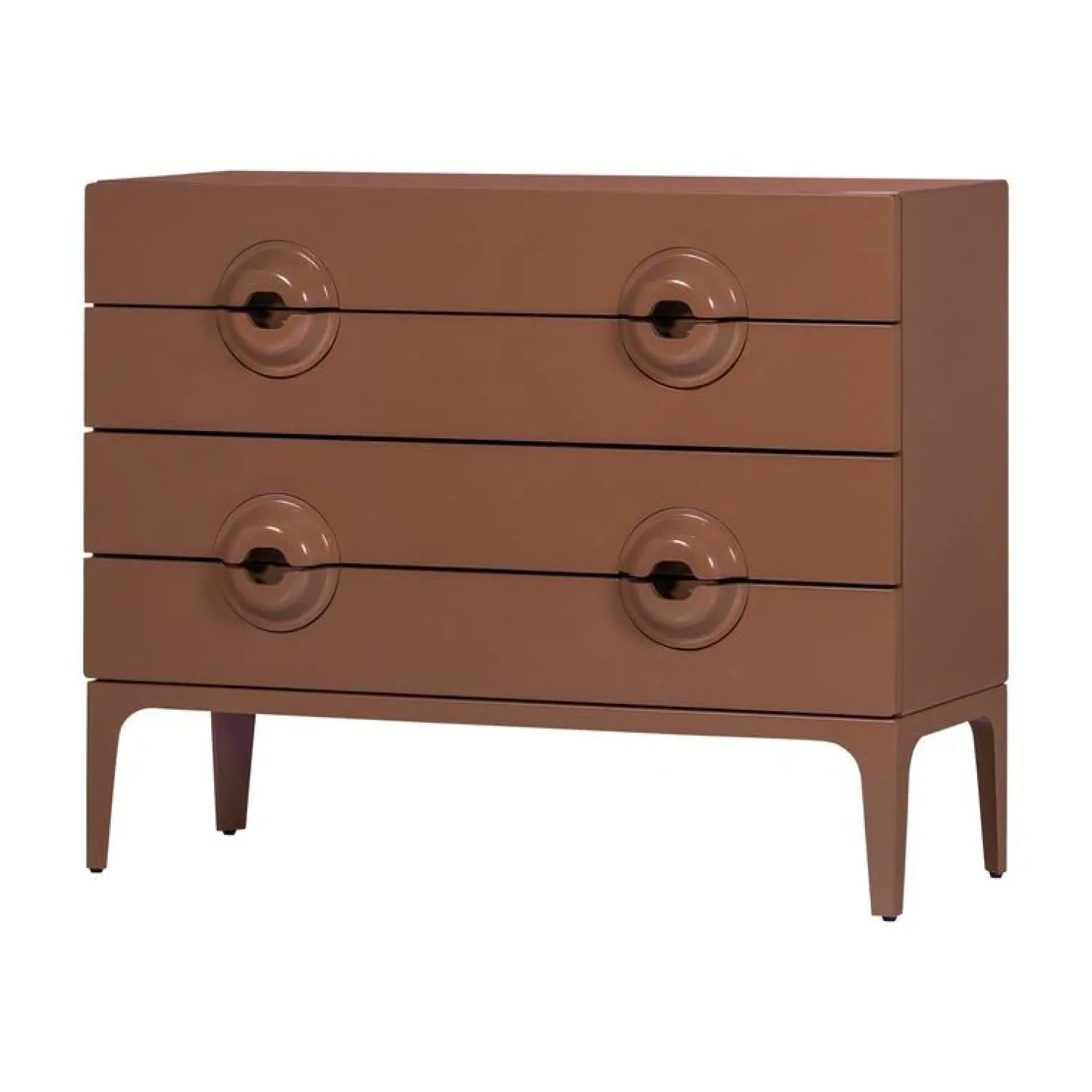WOOOD Ladenkasten|Industriele Kasten|Merge Ladekast Eucalyptushout Oudroze 110cm