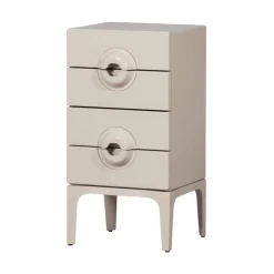 WOOOD Ladenkasten|Industriele Kasten|Merge Ladekast 4 Lades Eucalyptushout Greige 44cm