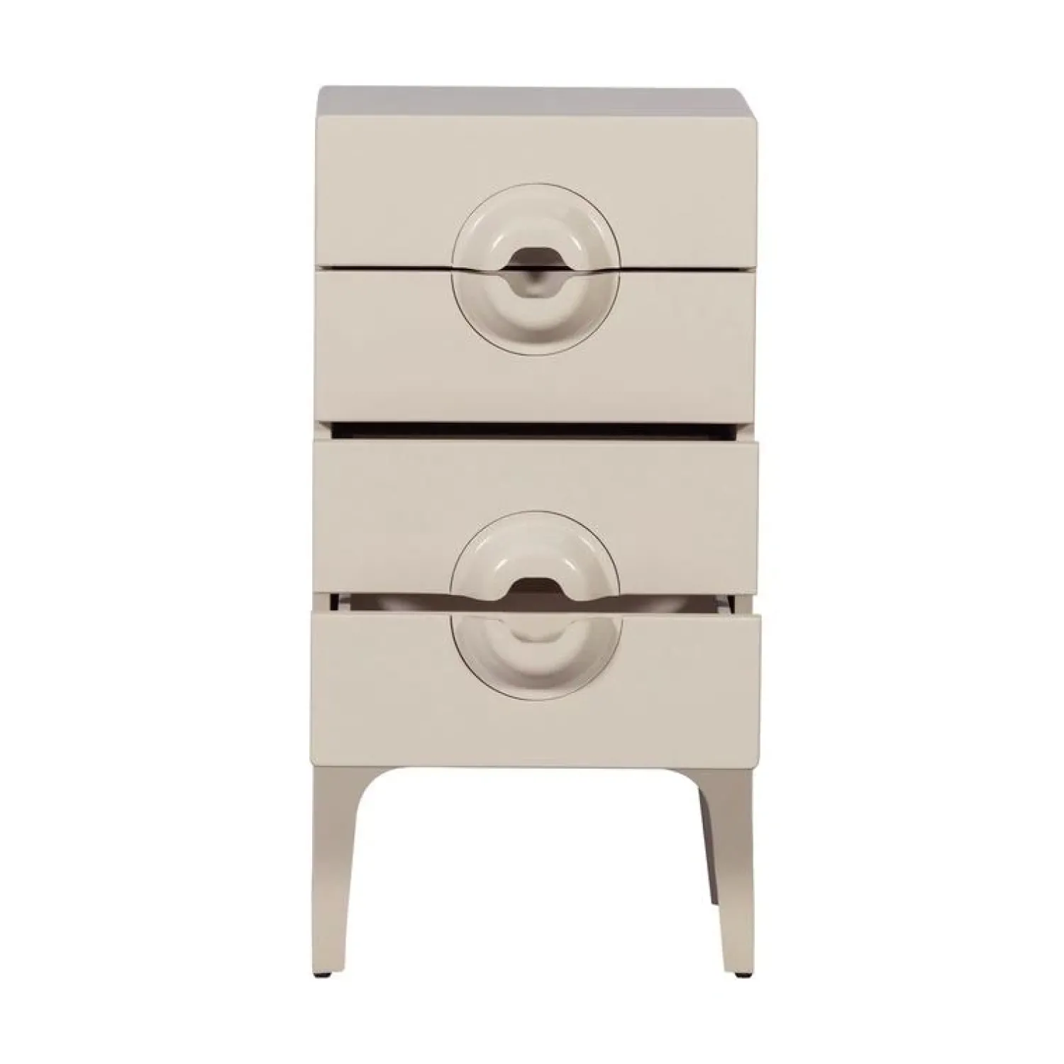 WOOOD Ladenkasten|Industriele Kasten|Merge Ladekast 4 Lades Eucalyptushout Greige 44cm