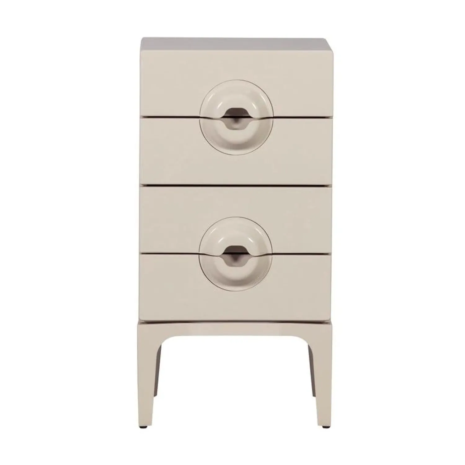 WOOOD Ladenkasten|Industriele Kasten|Merge Ladekast 4 Lades Eucalyptushout Greige 44cm