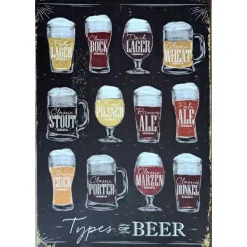 Metal Signs Metalen Borden|metalen bord Beer menu