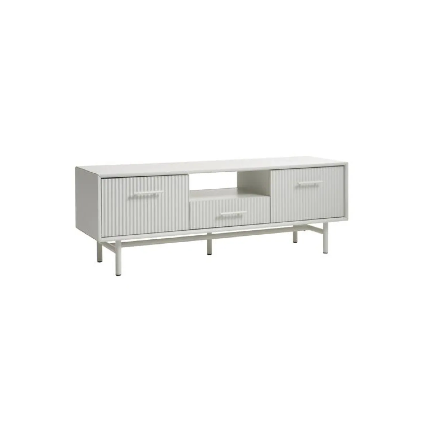 LykkeHome Industriele Kasten|Tv Meubels|Miami Tv meubel Greige 140cm