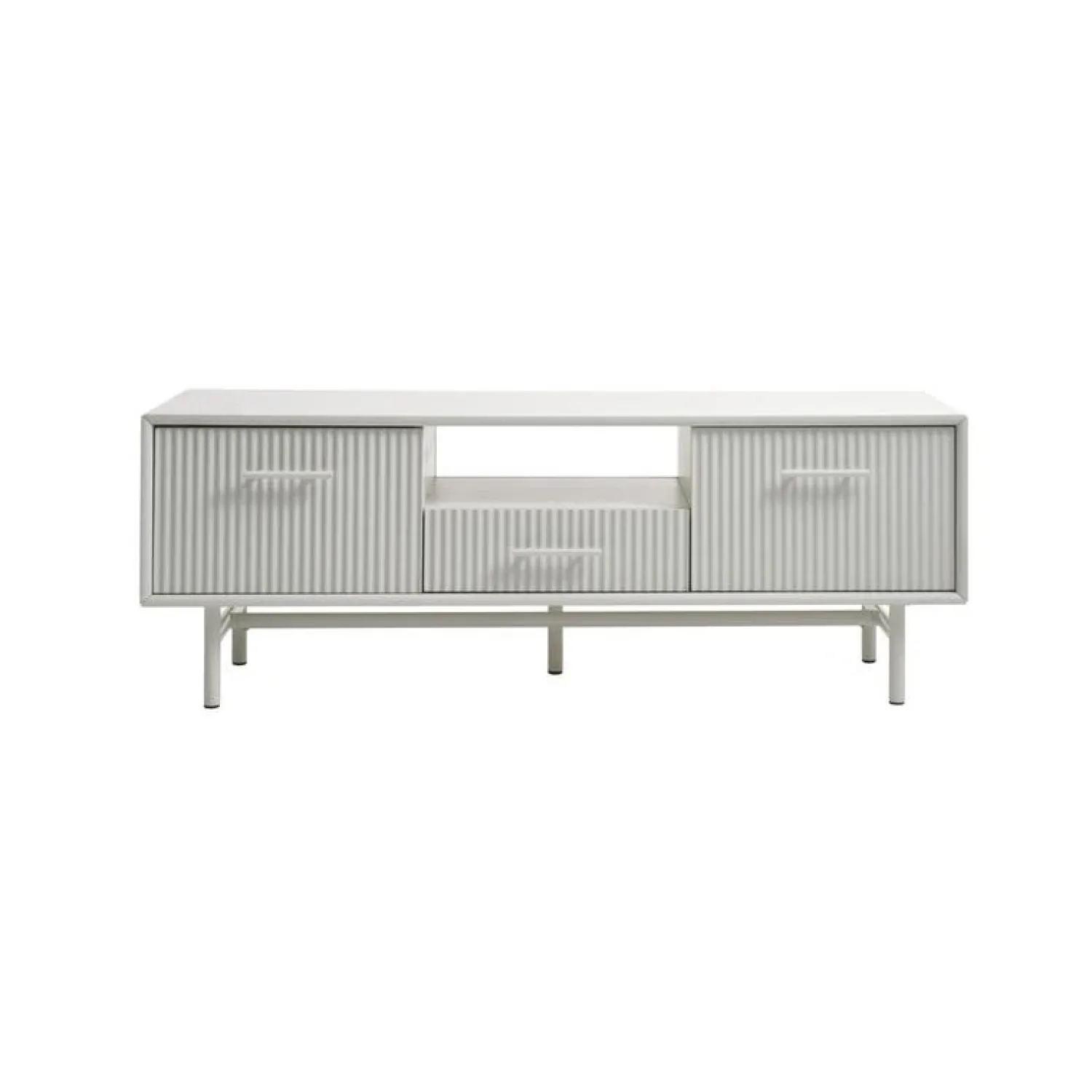 LykkeHome Industriele Kasten|Tv Meubels|Miami Tv meubel Greige 140cm