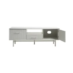 LykkeHome Industriele Kasten|Tv Meubels|Miami Tv meubel Greige 140cm