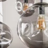 Kalfort Hanglampen|Glazen Hanglamp|Mika 6-lichts Hanglamp Smoke