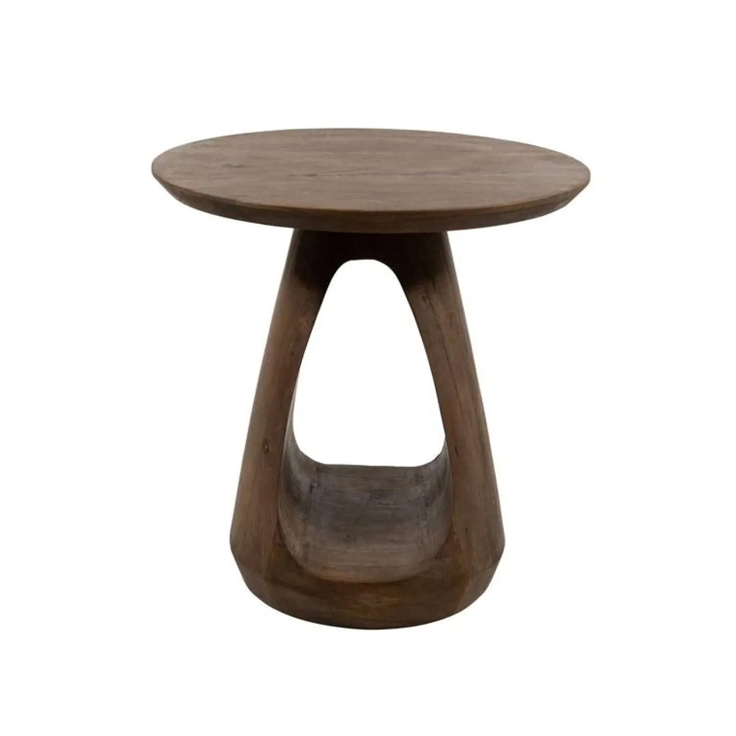 Mysons Bijzettafels|Mike Bijzettafel rond Walnoot 50cm