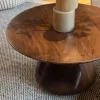 Mysons Salontafels|Mike Salontafel rond Walnoot Medium 70cm