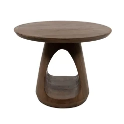 Mysons Salontafels|Mike Salontafel rond Walnoot Small 60cm