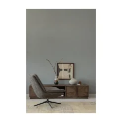 WOOOD Fauteuils|Milaro Draaifauteuil Bruin Melange