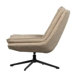 WOOOD Fauteuils|Milaro Draaifauteuil Naturel Melange