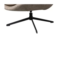 WOOOD Fauteuils|Milaro Draaifauteuil Naturel Melange