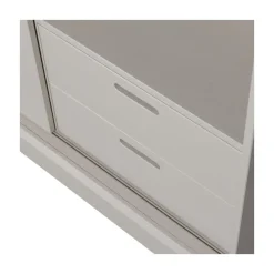 WOOOD Wandkasten|Industriele Kasten|Mila Schuifdeurkast Dennenhout Dust 120cm