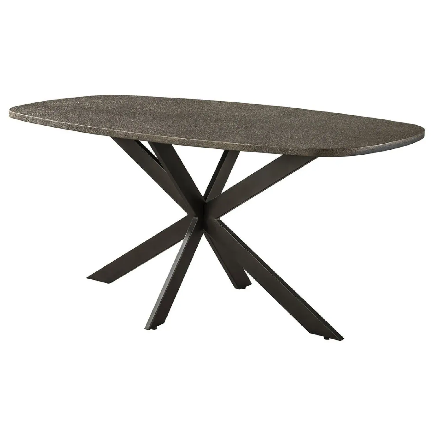 Kalfort Eettafels|Miles Eettafel deens ovaal Brons 180cm