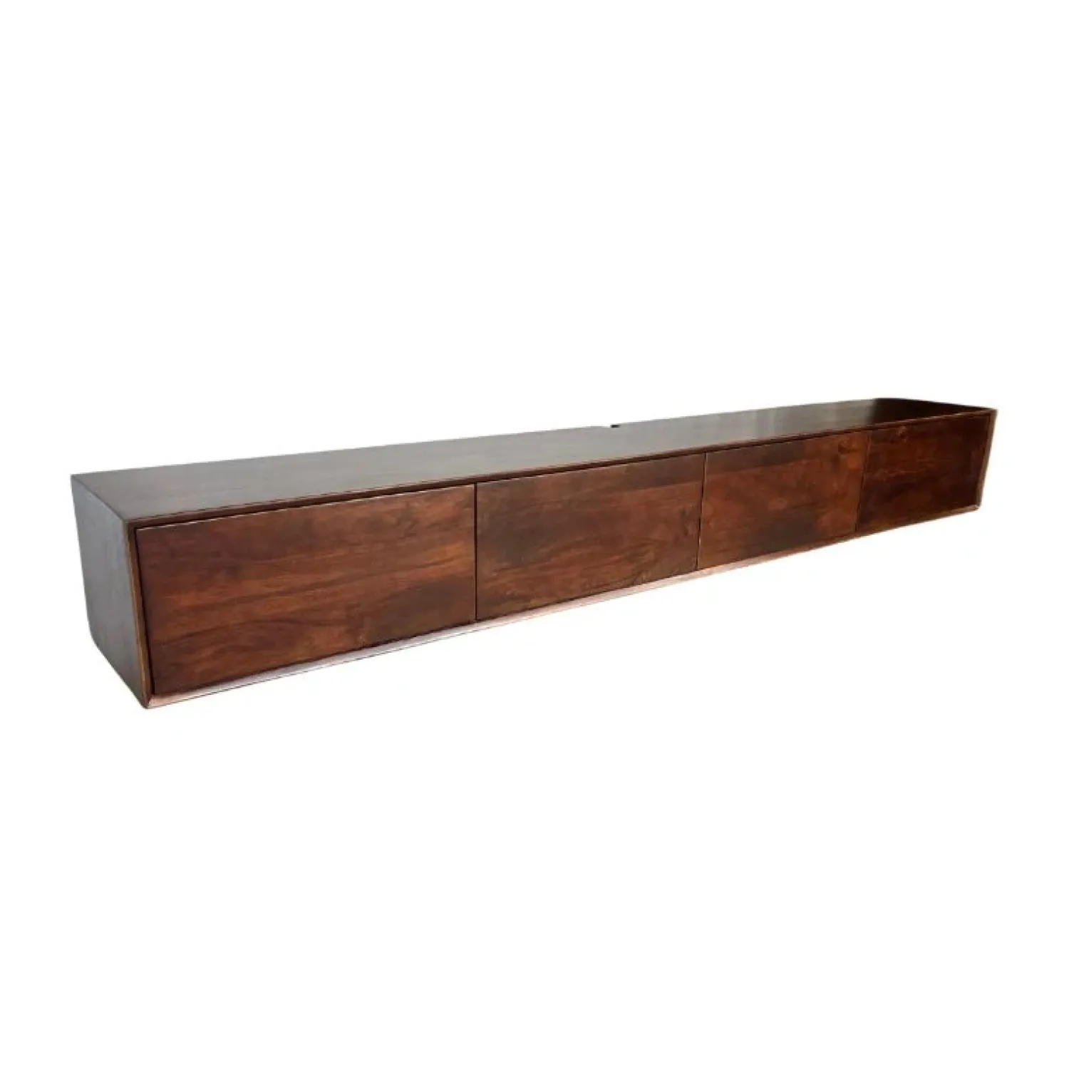 Vane Living Industriele Kasten|Tv Meubels|Milo Zwevend Tv meubel walnoot 240cm