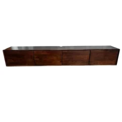 Vane Living Industriele Kasten|Tv Meubels|Milo Zwevend Tv meubel walnoot 200cm