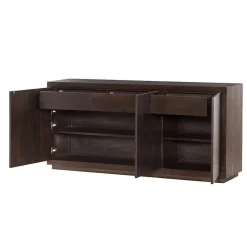 Tower living Dressoirs|Industriele Kasten|Mincio Dressoir bruin eikenfineer 176cm