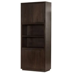Tower living Wandkasten|Industriele Kasten|Mincio Wandkast bruin eikenfineer 90cm