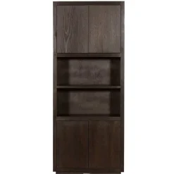 Tower living Wandkasten|Industriele Kasten|Mincio Wandkast bruin eikenfineer 90cm